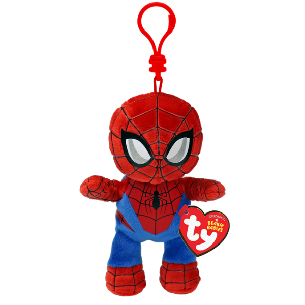 Breloc – Spider-Man 12 cm (Beanie Babies Clip)