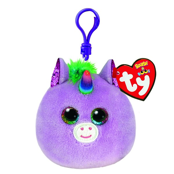 Breloc – Unicornul Rosette 12 cm (Squishy beanies clip)