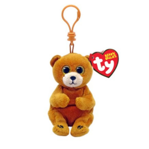Breloc – Ursulețul Duncan 12 cm (Beanie Babies Clip)