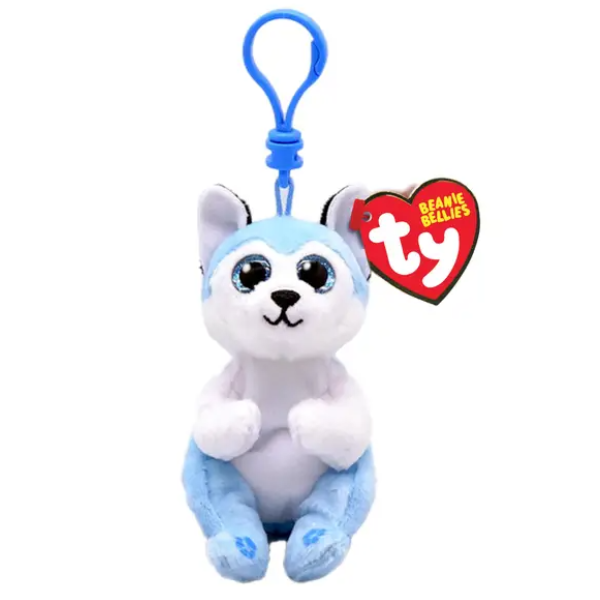 Breloc – cățel Thunder 8,5 cm (Beanie babies clip)