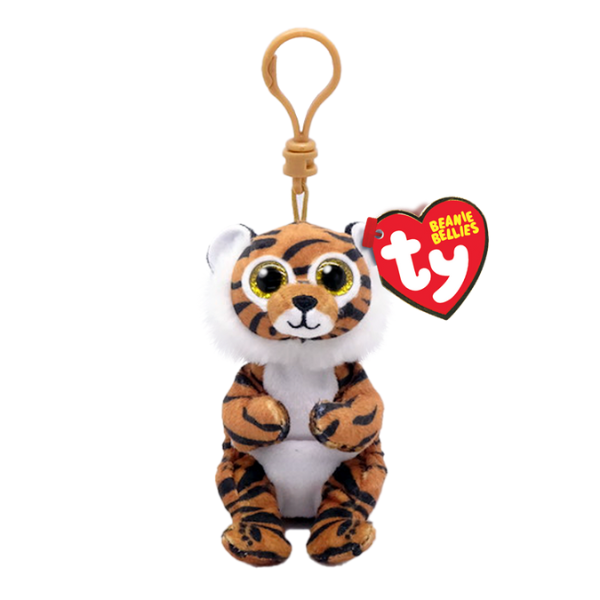 Breloc – Tigru CLAWDIA 12 cm (Beanie babies clip)