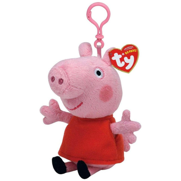Breloc – Purcelușa Peppa 12 cm (Beanie Babies Clip)
