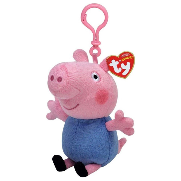 Breloc – Purcelușa Peppa – George 12 cm (Beanie Babies Clip)