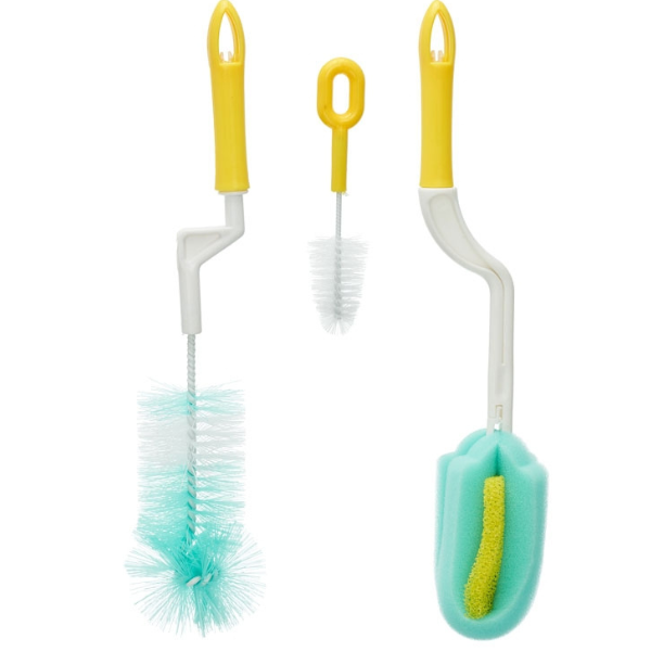 Set de perii pentru biberoane, rotative 360°