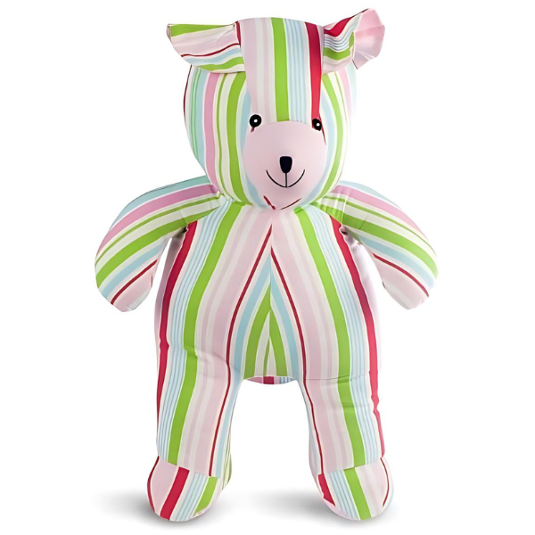 Jucarie din bumbac “ursulet multicolor”, lucru manual