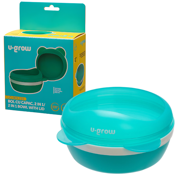 Bol cu capac 2 in 1