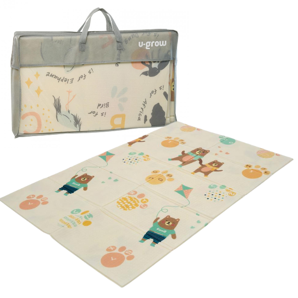Covoras educativ cu 2 fete din spumă (alfabet), 180 x 120 x 1 cm