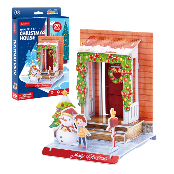 3D puzzle “Casa de Crăciun”, 20 elem.