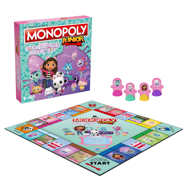 Joc de masă Monopoly Junior “Gabby’s Dollhouse” (ro)