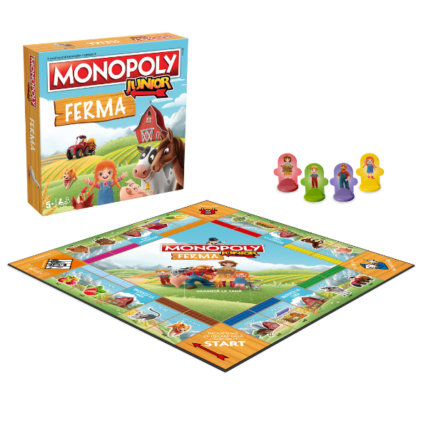 Joc de masă Monopoly Junior “Ferma” (ro)