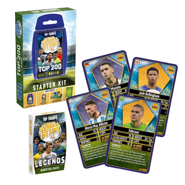 Joc de masă Top Trumps “World Football Stars 200” (set de start)