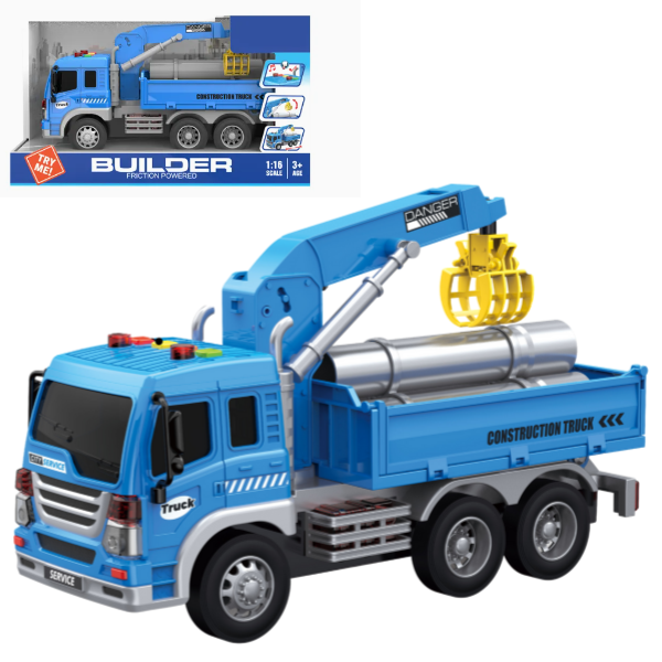 1:16 Camion inerțial cu țeavă de apă (lumini / sunete)