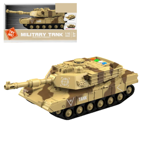 1:16 Tanc militar inerțial, camuflaj (lumină / sunet)