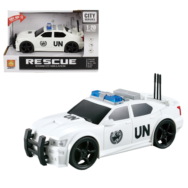 1:20 Mașină de poliție cu fricțiune (lumini /sunete)