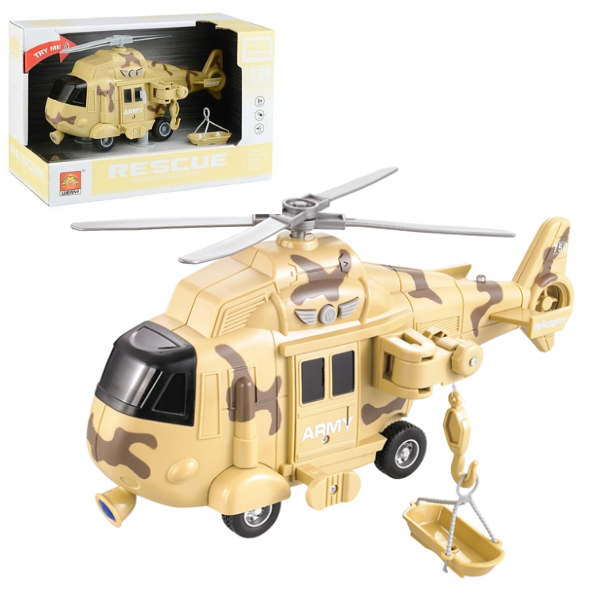 1:20 Elicopter militar de salvare inerțial (lumină / sunet)