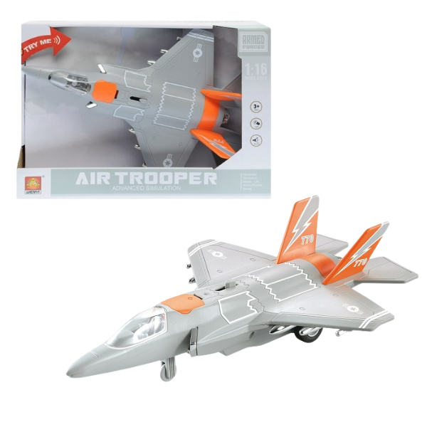 1:20 Avion cu inertie “Jet Fighter” (lumina/sunet)