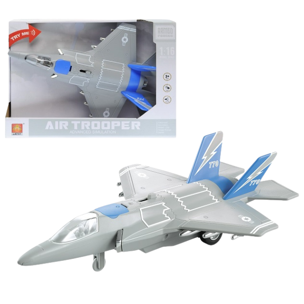1:20 Avion cu inertie “Jet Fighter” (lumina/sunet)