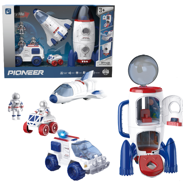 Set de joc „Explorarea spațiului” 3 în 1 (lumină/sunet)