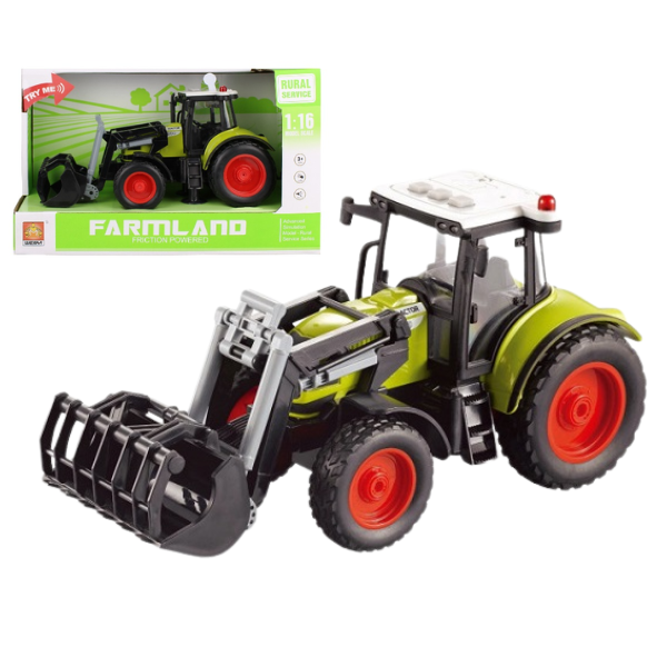 1:16 Tractor cu fricțiune „Farmland” (lumina/sunet)