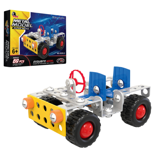 Set de construcție metalic „Automobil”, 69 elem.